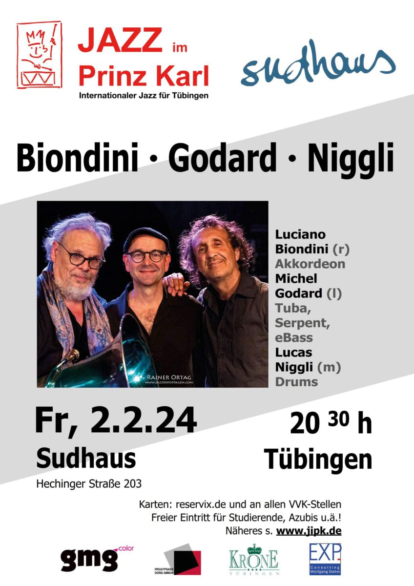 Biondini Godard Niggli - Drei hochgradige Individualisten – Ein Klangkosmos