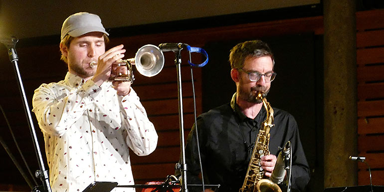 Branko Arnsek bei der JazzTimeBB in der Alten TÜV-Halle Böblingen