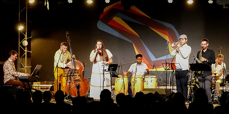 Branko Arnsek bei der JazzTimeBB in der Alten TÜV-Halle Böblingen