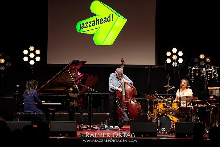 Marilyn Mazur mit dem Makiko Hirabayashi Trio bei der jazzahead! 2019 in Bremen