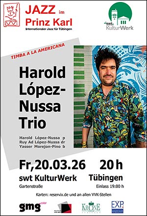 Harold López-Nussa Trio im swt KulturWerk Tübingen