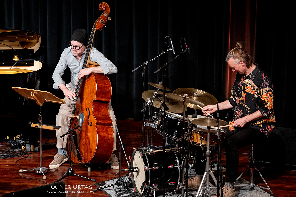 Jens Loh und Hans Fickelscher der Formation Jazz Franco-Allemand live