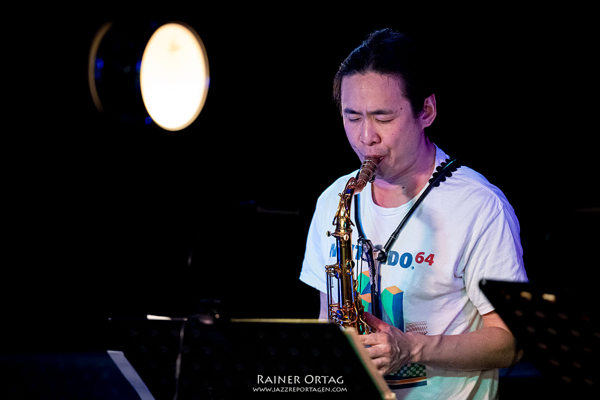 Jochen Rückert New Quartet: Saxophonist Kevin Sun mit dem Jochen Rückert New Quartet im Pappelgarten Reutlingen 2026