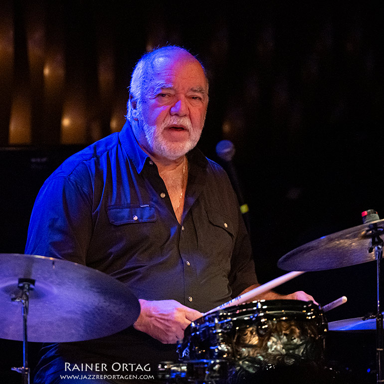Drummer Peter Erskine on stage des Jazzclub Bix Stuttgart 2026