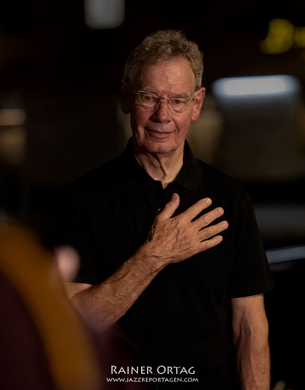 Bill Bruford backstage Jazzclub BIX Stuttgart 2026