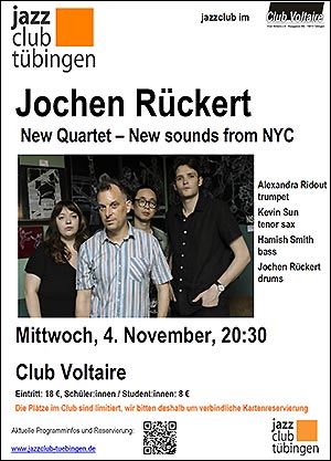 Jochen Rueckert Quartet im Jazzclub Tübingen