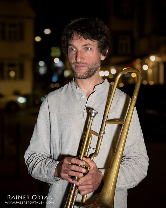 Johannes Lauer backstage im Jazzclub Bix Stuttgart 2026