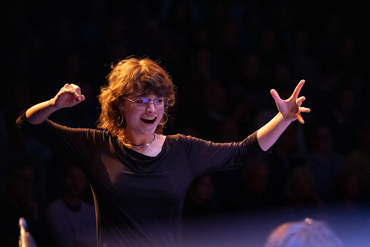 40 Jahre Jazzverband BW e.V., Jubiläumskonzert, Theaterhaus Stuttgart. JUGENDJAZZORCHESTER BW FEAT. CZICHOWSKY, HÜBNER, NEUHAUS, Dirigent Klaus Graf 40 Jahre Jazzverband BW e.V., Jubiläumskonzert, Theaterhaus Stuttgart. JUGENDJAZZORCHESTER BW FEAT. CZICHOWSKY, HÜBNER, NEUHAUS, Dirigent Klaus Graf
