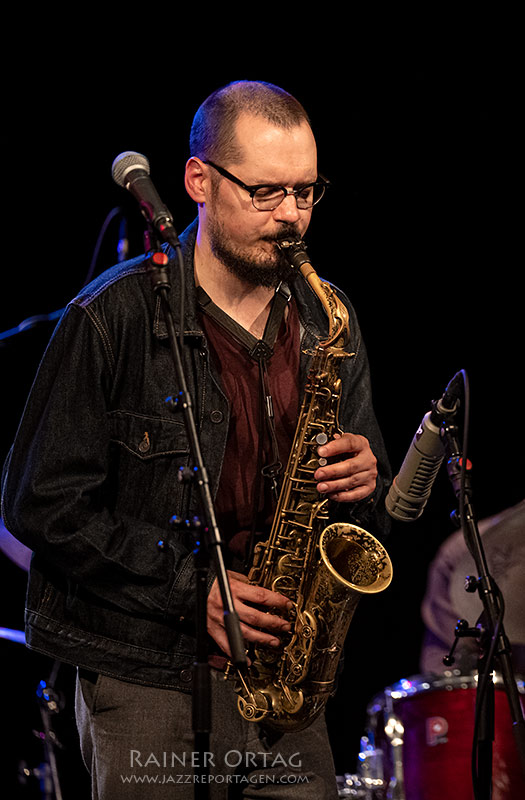 Niculin Janett spielt Sax mit seinem Quartet in der Dieselstraße Esslingen 2026