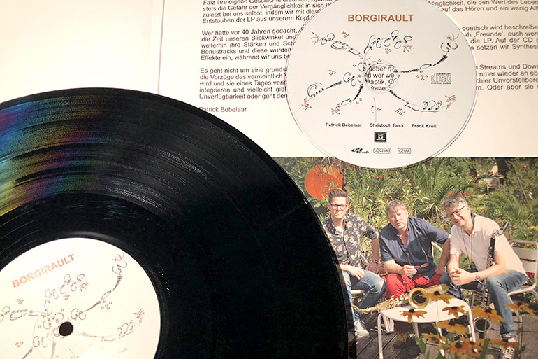 Borgirault - CD und LP von Patrick Bebelaar, Christoph Beck und Frank Kroll