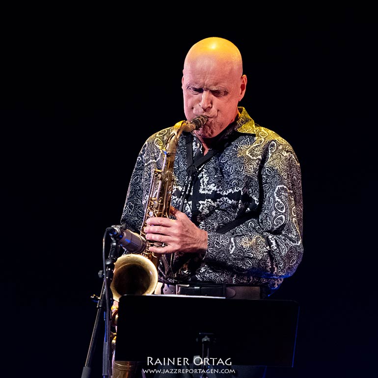 Gebhard Ullmann bei der Verleihung des Deutschen Jazzpreises 2022