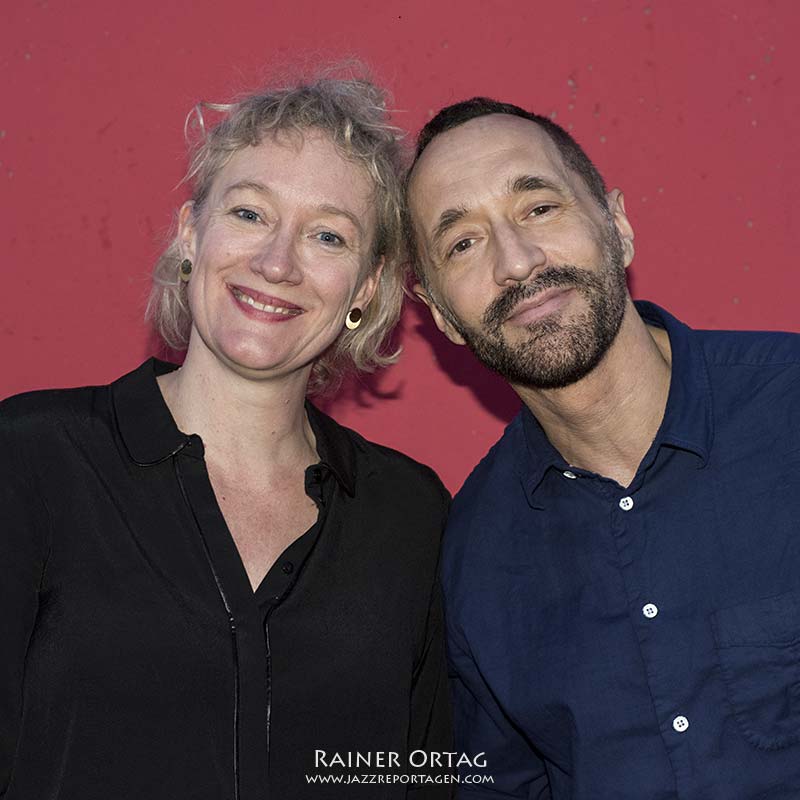 Julia Huelsmann und Theo Bleckmann bei den Theaterhaus Jazztagen Stuttgart 2019