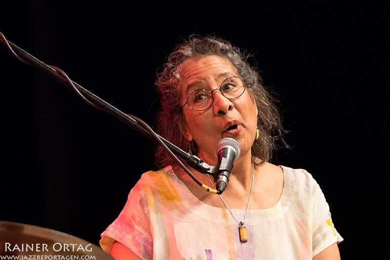 Marilyn Mazur mit dem Makiko Hirabayashi Trio bei der jazzahead! 2019 in Bremen