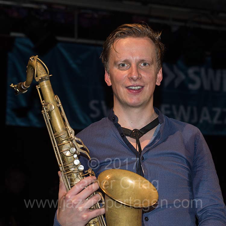 Sebastian Gille beim SWR NEWJazz Meeting im Sudhaus Tübingen 2017