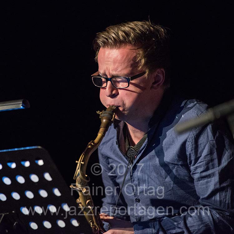 Sebastian Gille beim SWR NEWJazz Meeting im Sudhaus Tübingen 2017