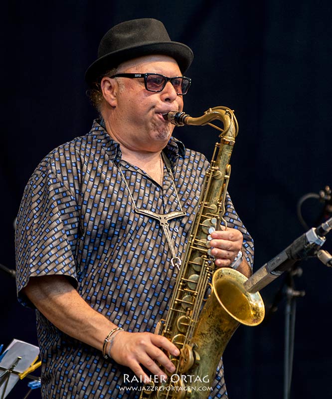 Tony Lakatos mit dem Frankfurt Jazz Trio beim Jazz Open Air Rottenburg 2016