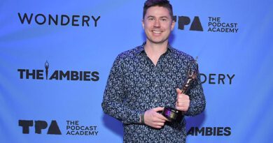 The Ambie goes to: Daniel Herskedal - Photo by Charley Gallay/Getty Images for The Podcast Academy/The Ambies