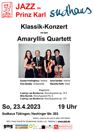 Amarillis Quartett im Sudhaus Tübingen