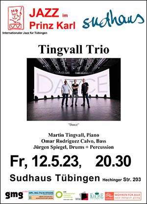 Jazz im Prinz Karl und Sudhaus Tübingen präsentieren: Tingvall Trio