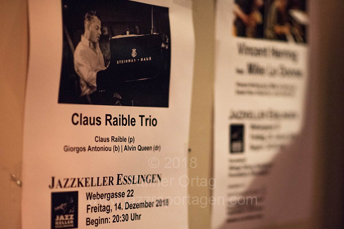 Claus Raible Trio im Jazzkeller Esslingen 2018