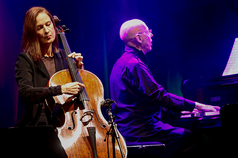 Anja Lechner / François Couturier Duo im Sudhaus Tübingen 2023 - Foto: Jürgen Spieß