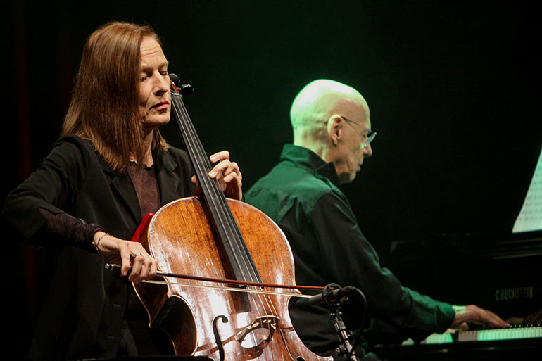 Anja Lechner / François Couturier Duo im Sudhaus Tübingen 2023 - Foto: Jürgen Spieß