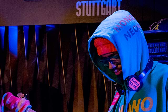 Dwayne “MonoNeon” Thomas mit Ghost Note bei der jazzopen Stuttgart 2019 im Jazzclub Bix
